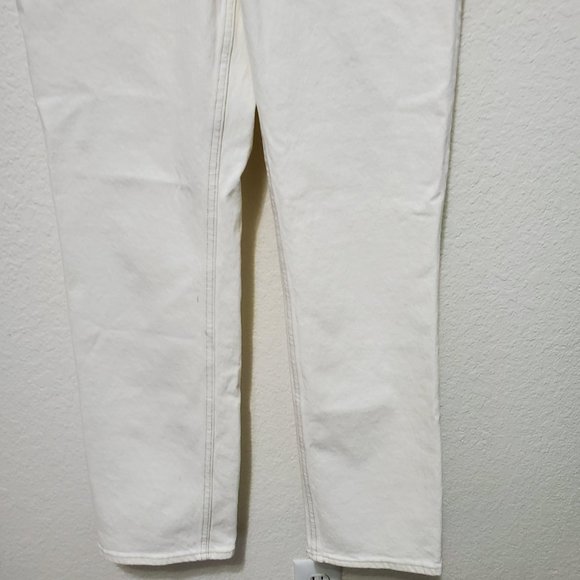 NWT Abercrombie & Fitch 90s straight ultra high rise curve love cream - Picture 6 of 13